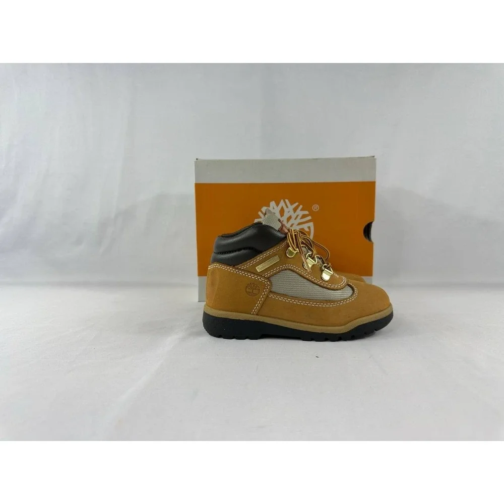 Timberland Field Boots Toddler Size 12M Wheat Brown Leather Hiking Boots 15845